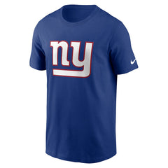 New York Giants Primetime Logo Essential T-Shirt Royal | Nike for Sale