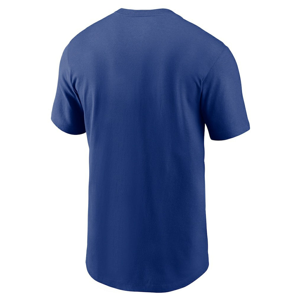 New York Giants Primetime Logo Essential T-Shirt Royal | Nike for Sale