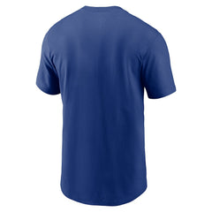 New York Giants Primetime Logo Essential T-Shirt Royal | Nike for Sale