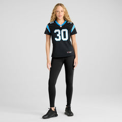 Chuba Hubbard Carolina Panthers Women's Team Game Jersey Black | Nike for Sale