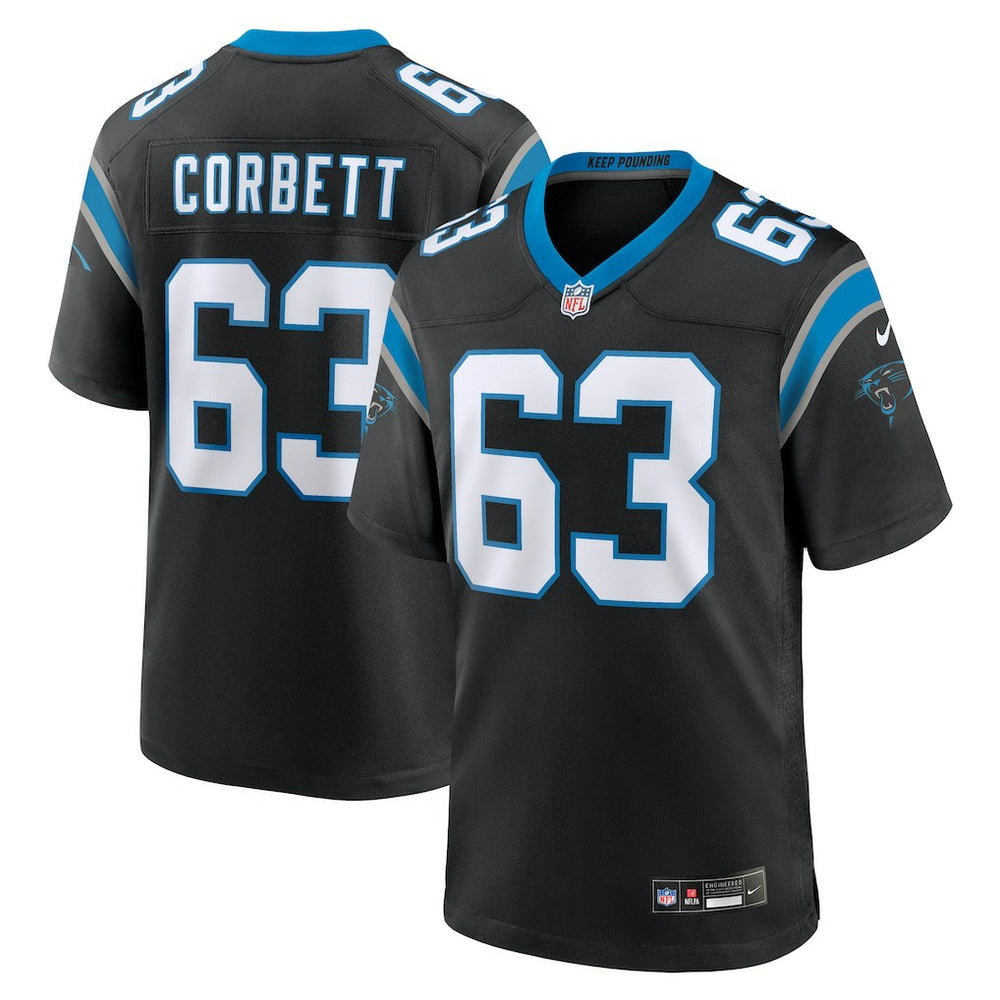 Austin Corbett Carolina Panthers Team Game Jersey Black | Nike for Sale