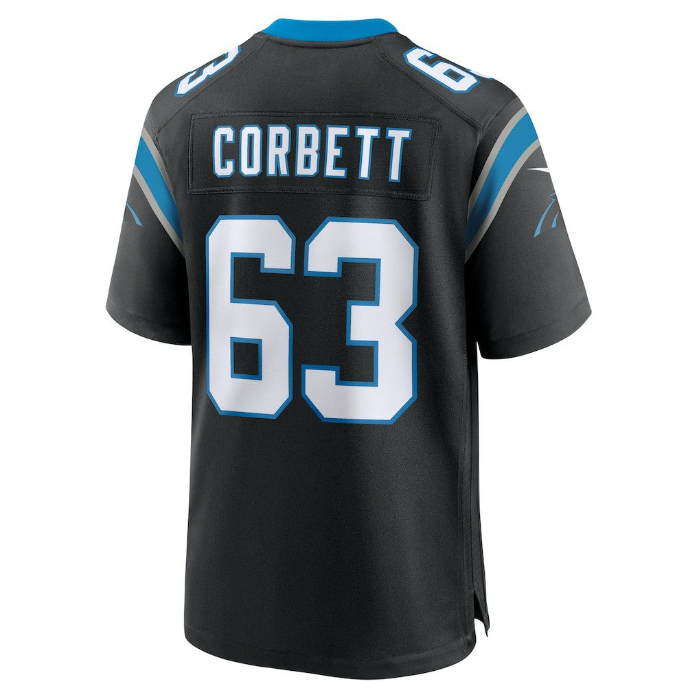 Austin Corbett Carolina Panthers Team Game Jersey Black | Nike for Sale