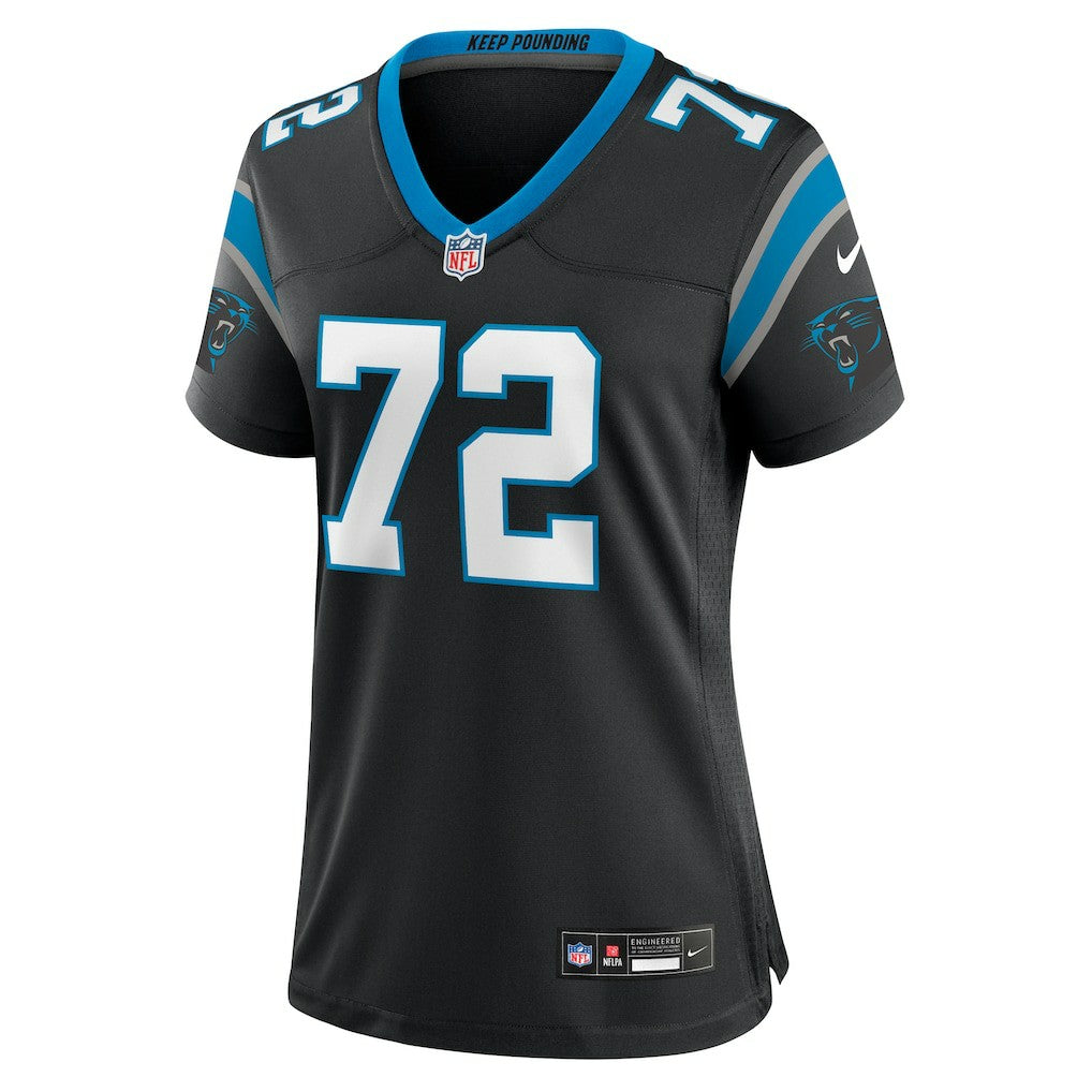 Taylor Moton Carolina Panthers Women's Team Game Jersey Black | Nike for Sale