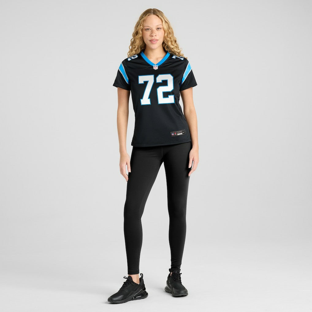 Taylor Moton Carolina Panthers Women's Team Game Jersey Black | Nike for Sale