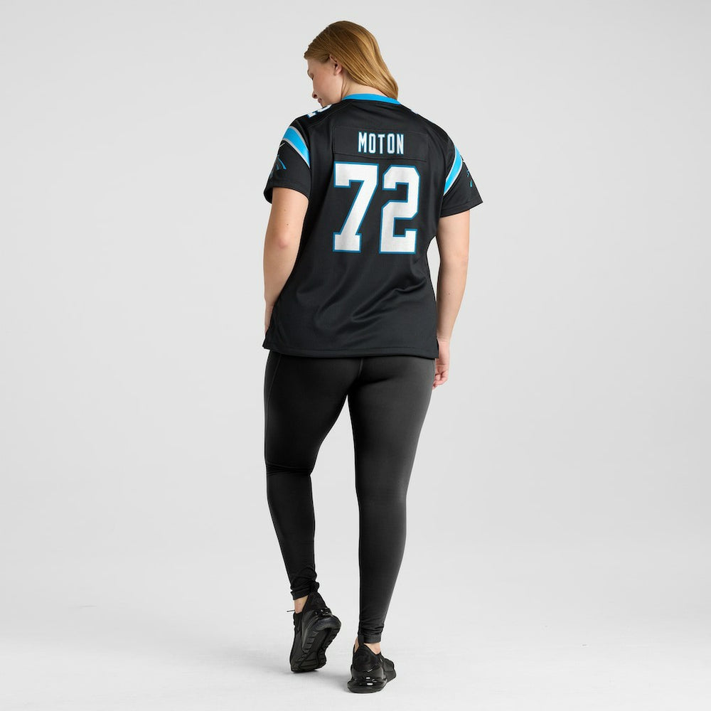 Taylor Moton Carolina Panthers Women's Team Game Jersey Black | Nike for Sale