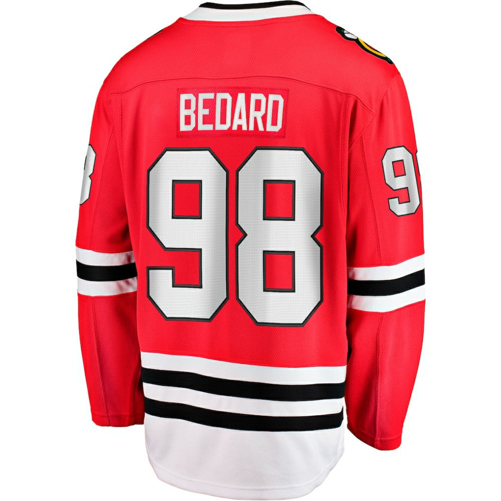 Connor Bedard Chicago Blackhawks Fanatics Home Breakaway Player Jersey - Red - NHL
