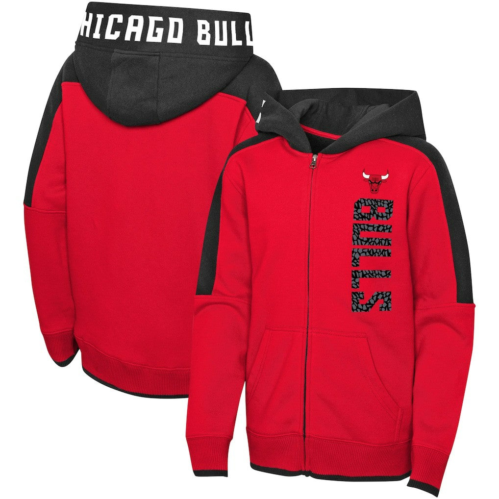 Chicago Bulls Preschool Post-Up Full-Zip Hoodie Red - NBA