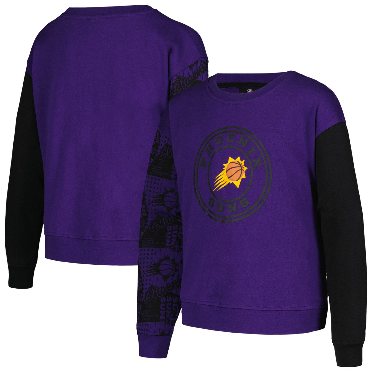 Phoenix Suns Girls Youth Trifecta Pullover Sweatshirt Purple - NBA