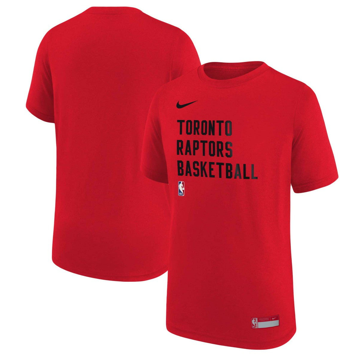 Toronto Raptors Youth Essential Practice T-Shirt Red - NBA