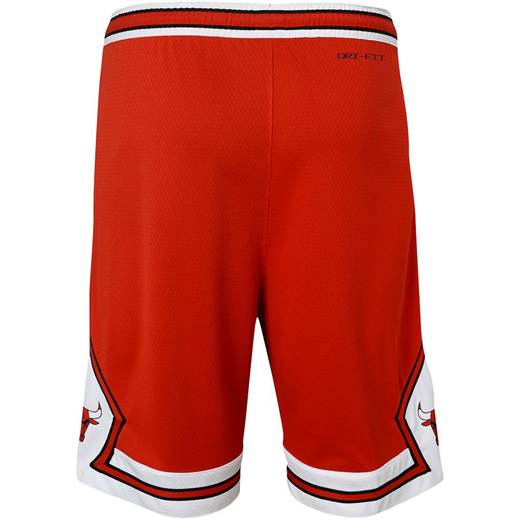 Chicago Bulls Youth Icon Edition Mesh Performance Swingman Shorts Red - NBA