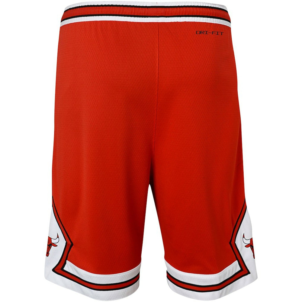 Chicago Bulls Youth Icon Edition Mesh Performance Swingman Shorts Red - NBA