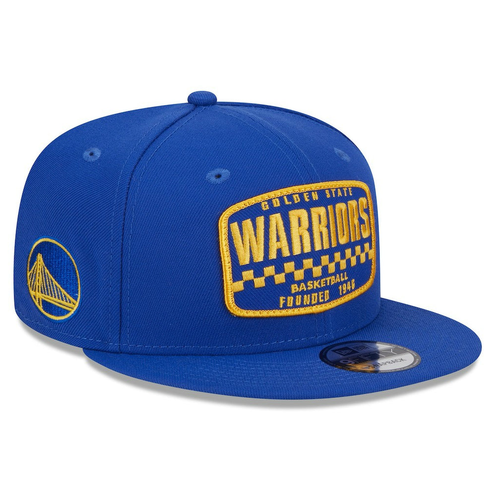 Golden State Warriors Rally Drive Finish Line Patch 9FIFTY Snapback Hat Royal - NBA
