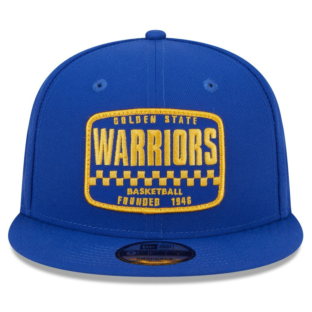 Golden State Warriors Rally Drive Finish Line Patch 9FIFTY Snapback Hat Royal - NBA