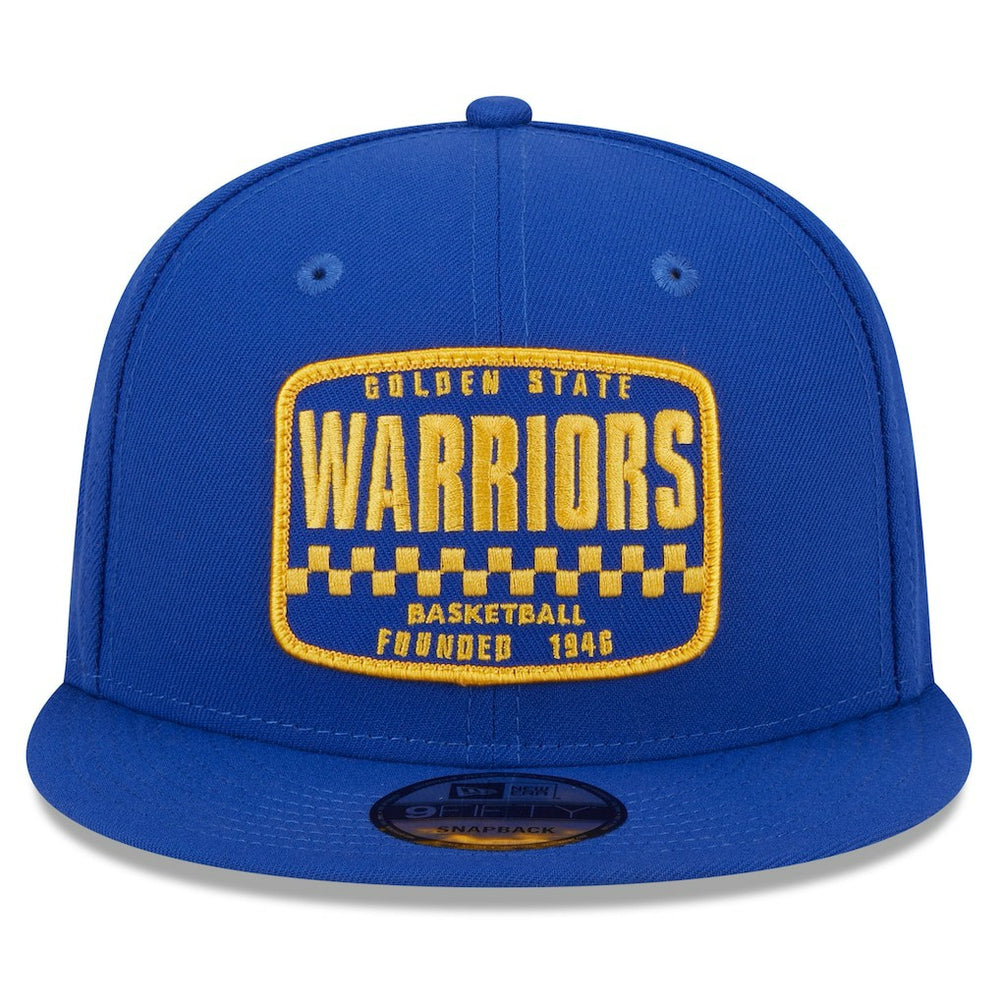 Golden State Warriors Rally Drive Finish Line Patch 9FIFTY Snapback Hat Royal - NBA