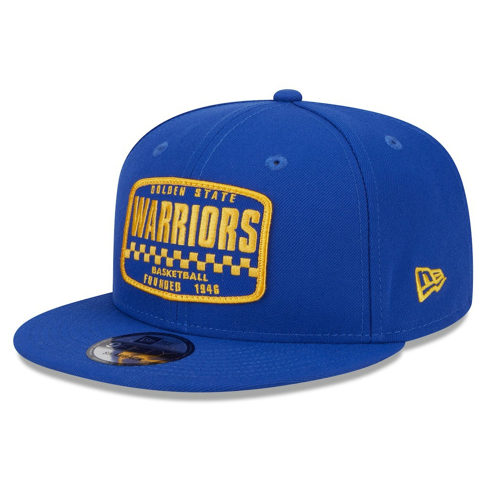 Golden State Warriors Rally Drive Finish Line Patch 9FIFTY Snapback Hat Royal - NBA