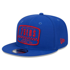 Philadelphia 76ers Rally Drive Finish Line Patch 9FIFTY Snapback Hat Royal - NBA