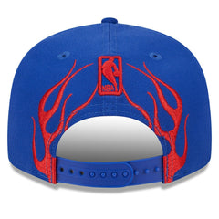 Philadelphia 76ers Rally Drive Flames 9FIFTY Snapback Hat Royal - NBA