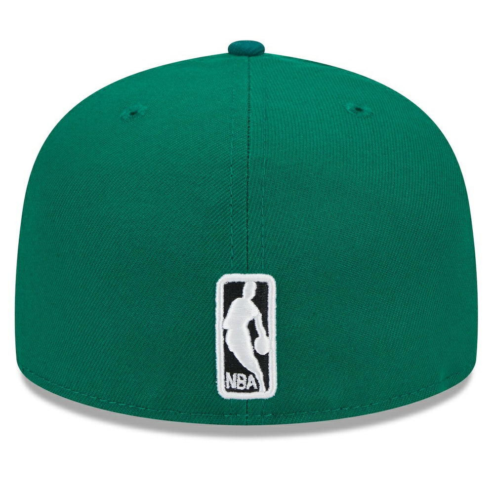 Boston Celtics Rally Drive Checkerboard 59FIFTY Crown Fitted Hat Kelly Green - NBA