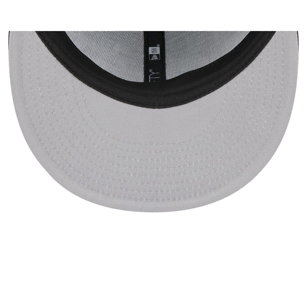 Miami Heat Rally Drive Checkerboard 59FIFTY Crown Fitted Hat Black - NBA