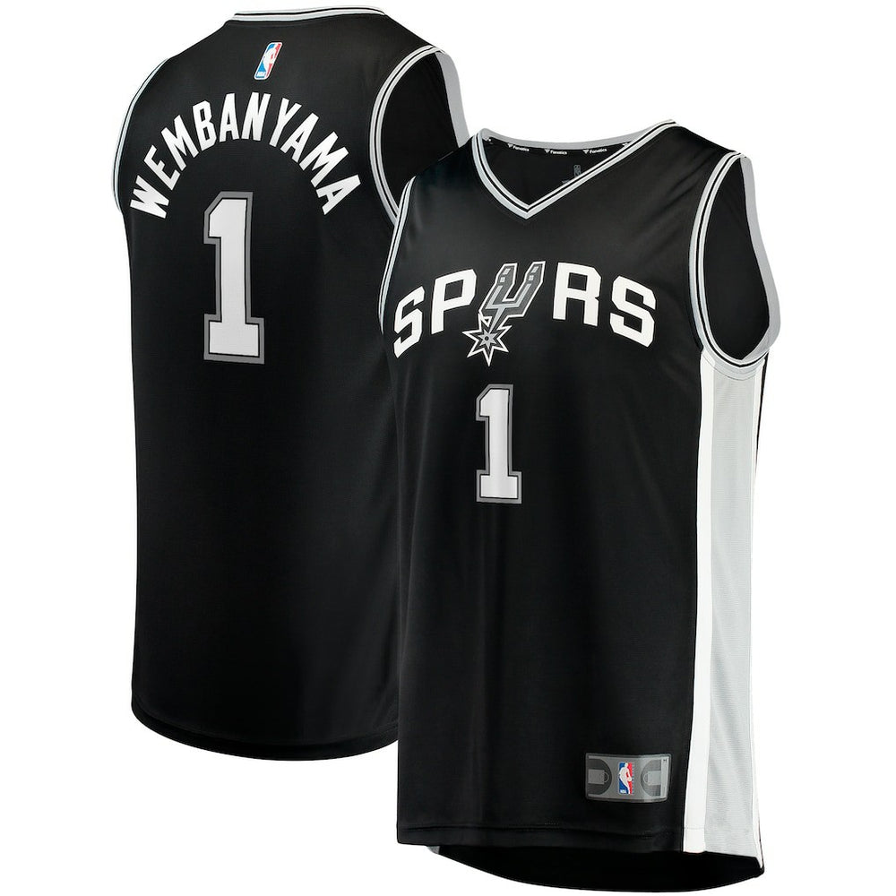 Victor Wembanyama San Antonio Spurs Fast Break Replica Jersey Icon Edition Black - NBA