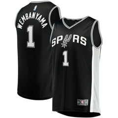 Victor Wembanyama San Antonio Spurs Fast Break Replica Jersey Icon Edition Black - NBA