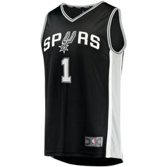 Victor Wembanyama San Antonio Spurs Fast Break Replica Jersey Icon Edition Black - NBA