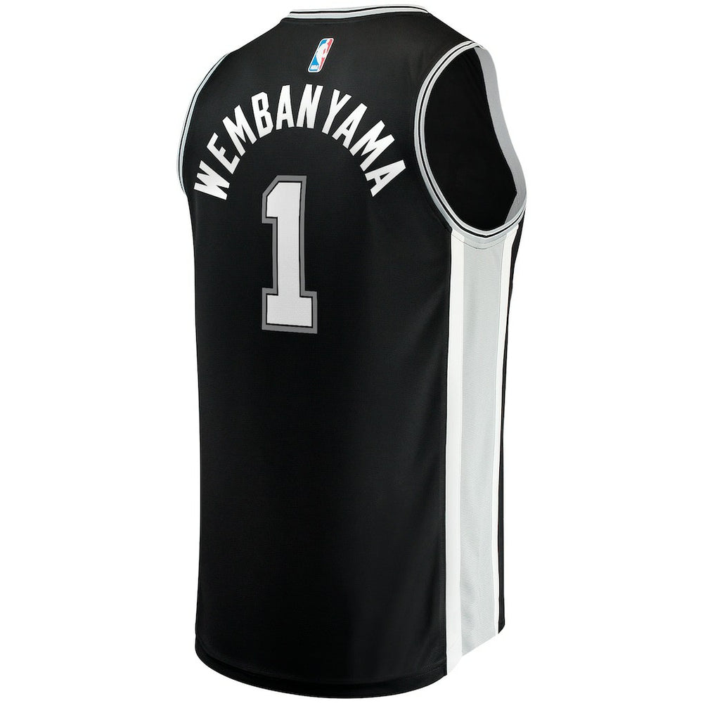 Victor Wembanyama San Antonio Spurs Fast Break Replica Jersey Icon Edition Black - NBA