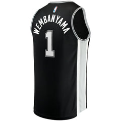 Victor Wembanyama San Antonio Spurs Fast Break Replica Jersey Icon Edition Black - NBA