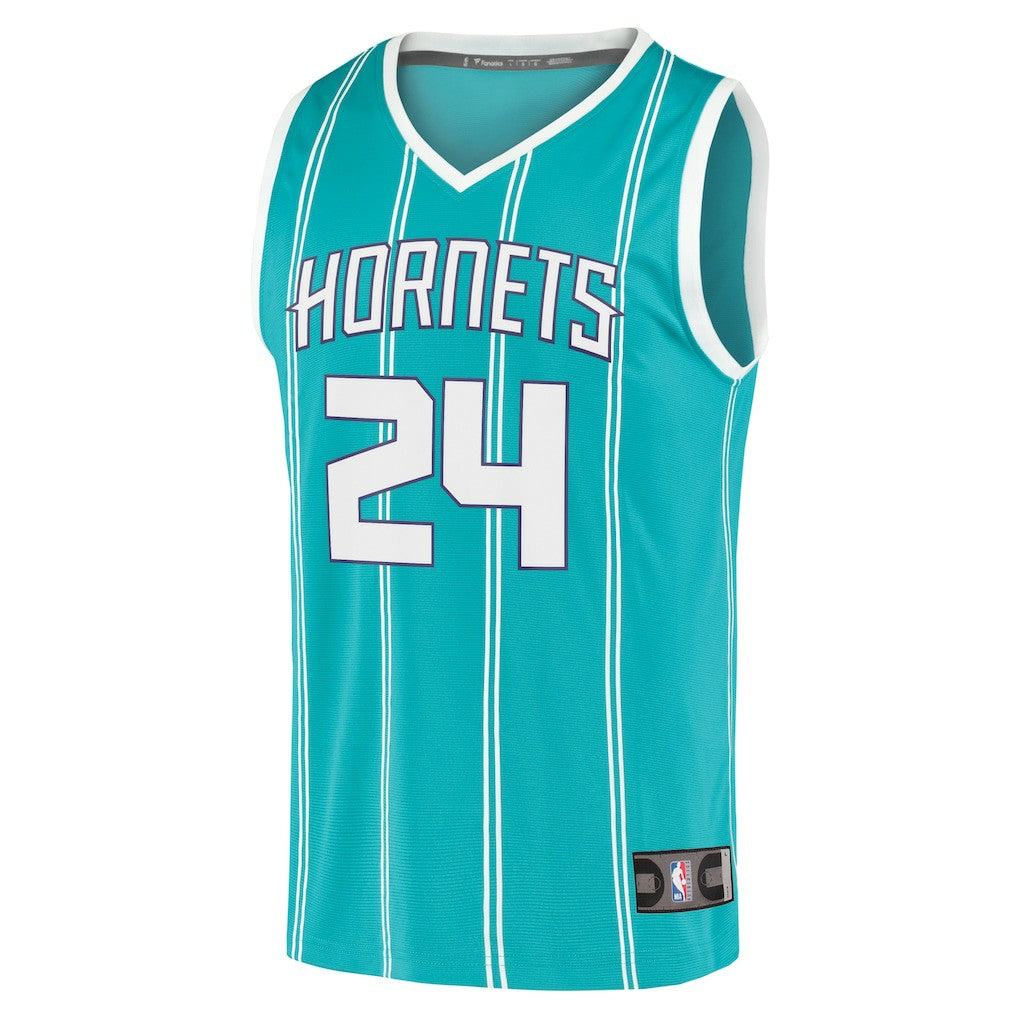 Brandon Miller Charlotte Hornets Fast Break Replica Jersey Icon Edition Teal - NBA