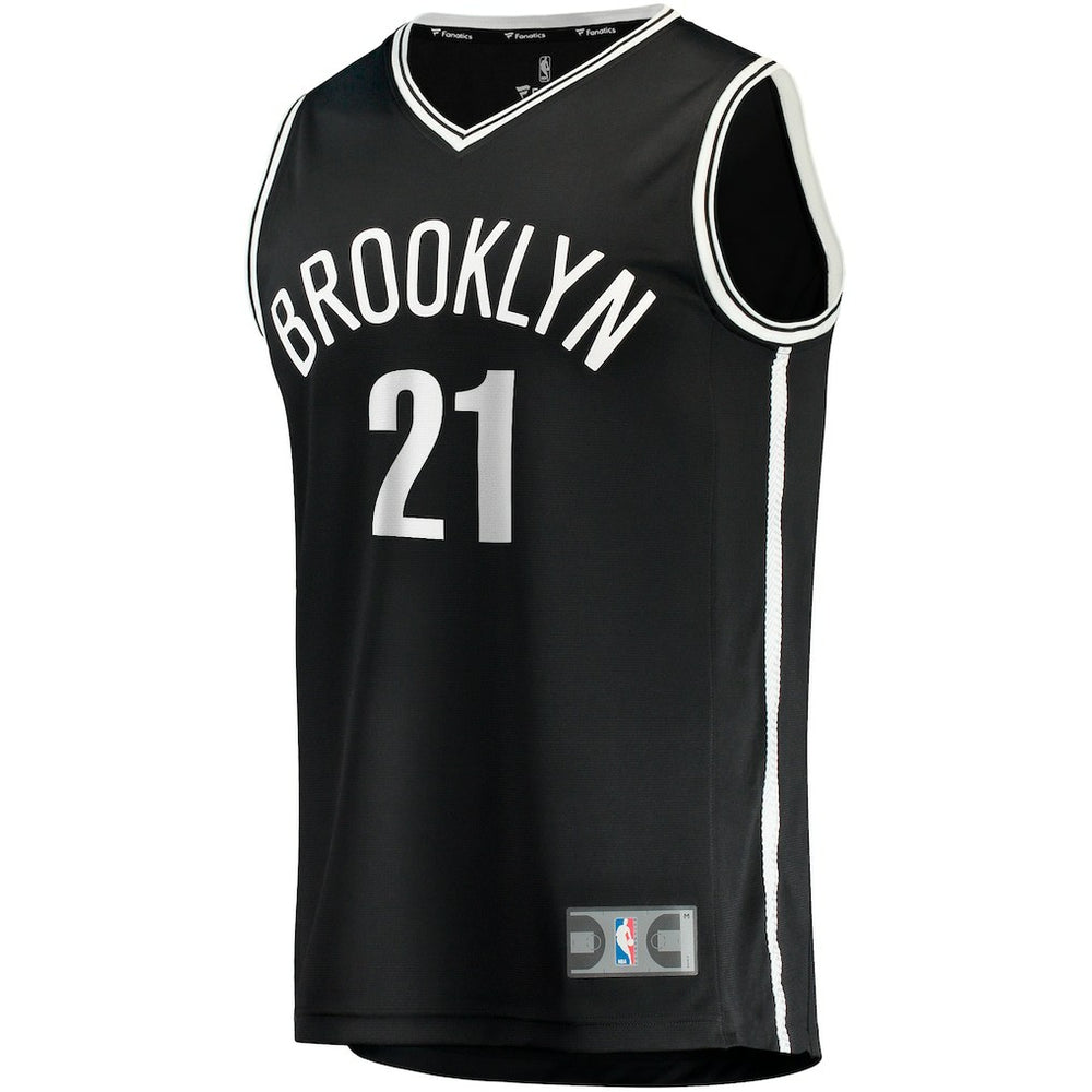 Noah Clowney Brooklyn Nets Fast Break Replica Jersey Icon Edition Black - NBA