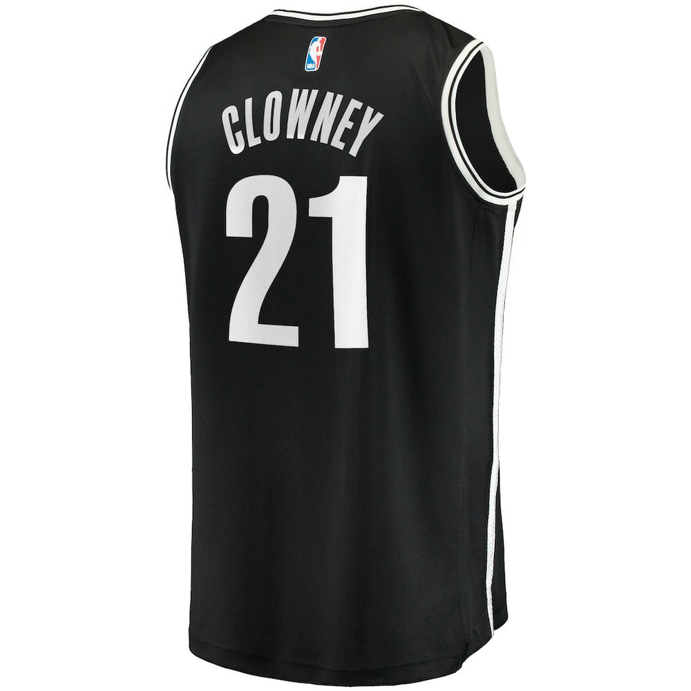 Noah Clowney Brooklyn Nets Fast Break Replica Jersey Icon Edition Black - NBA