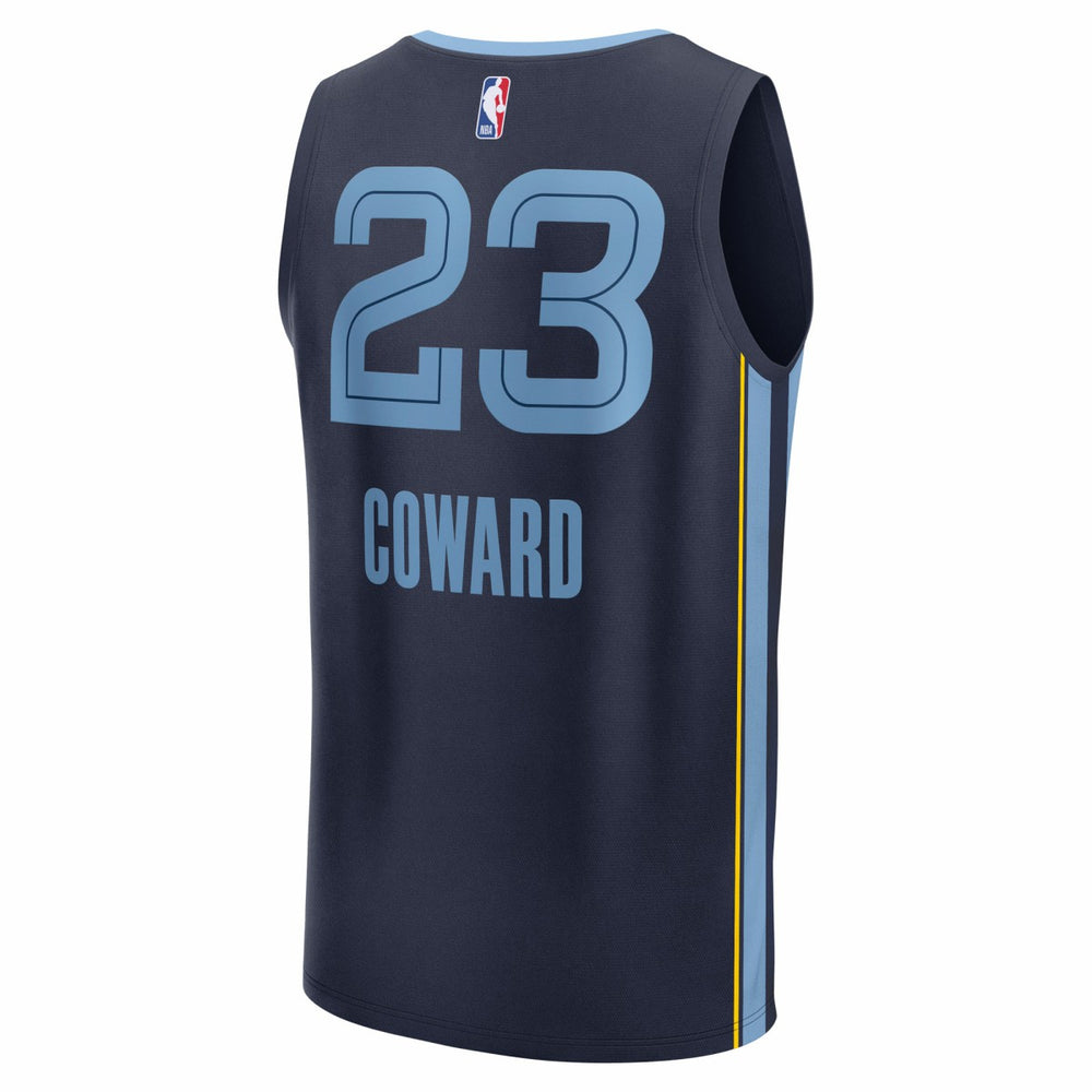 Cedric Coward Memphis Grizzlies 2025 NBA Draft First Round Pick Fast Break Replica Jersey Icon Edition Navy - NBA