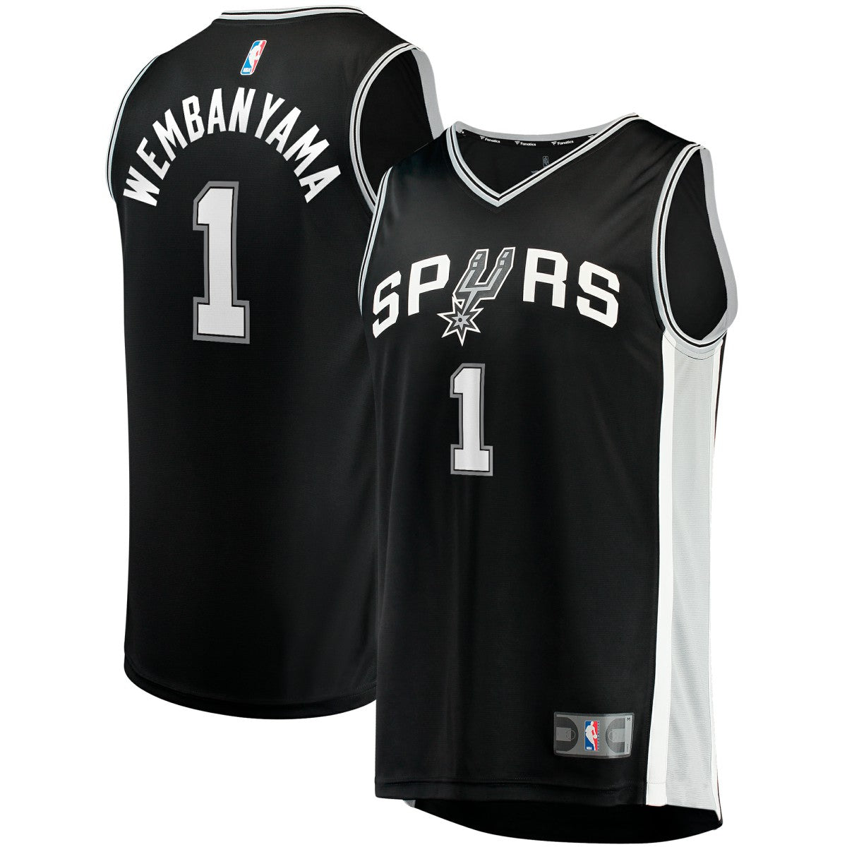 Victor Wembanyama San Antonio Spurs Youth Fast Break Replica Jersey Icon Edition Black - NBA