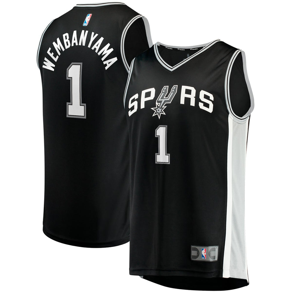 Victor Wembanyama San Antonio Spurs Youth Fast Break Replica Jersey Icon Edition Black - NBA