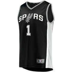 Victor Wembanyama San Antonio Spurs Youth Fast Break Replica Jersey Icon Edition Black - NBA