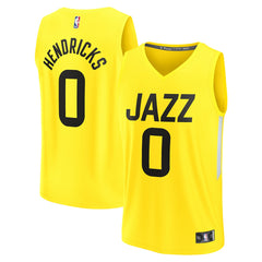 Taylor Hendricks Utah Jazz Youth Fast Break Replica Jersey Icon Edition Yellow - NBA