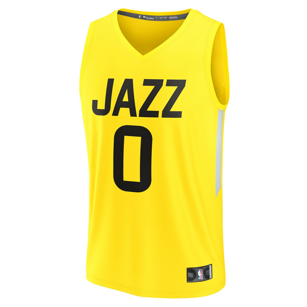 Taylor Hendricks Utah Jazz Youth Fast Break Replica Jersey Icon Edition Yellow - NBA