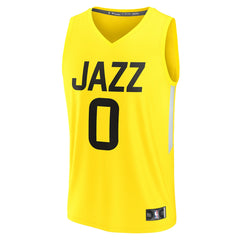 Taylor Hendricks Utah Jazz Youth Fast Break Replica Jersey Icon Edition Yellow - NBA