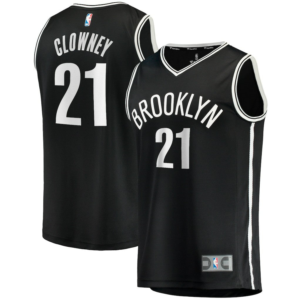 Noah Clowney Brooklyn Nets Youth Fast Break Replica Jersey Icon Edition Black - NBA