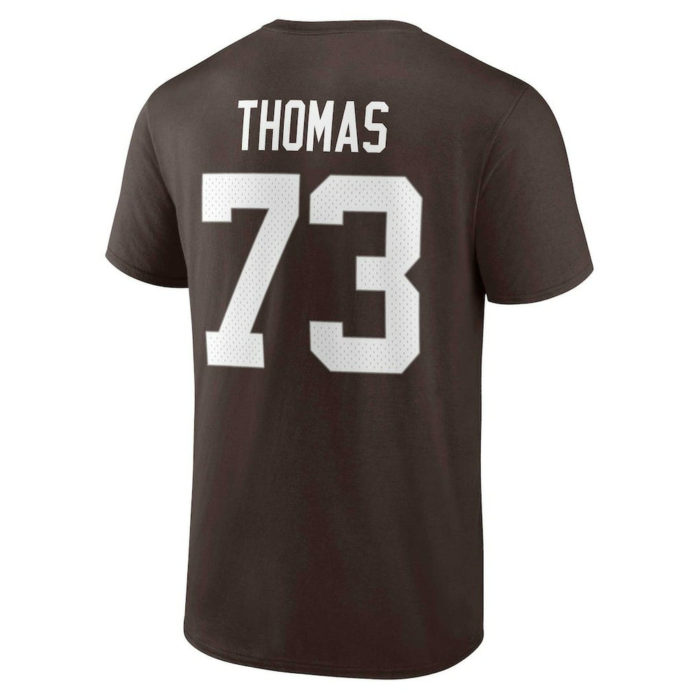Joe Thomas Cleveland Browns Retired Player Icon Name & Number T-Shirt Brown | Fanatics