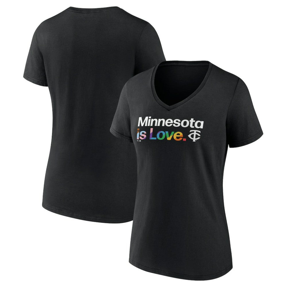 Minnesota Twins Women's City Pride V-Neck T-Shirt - MLB