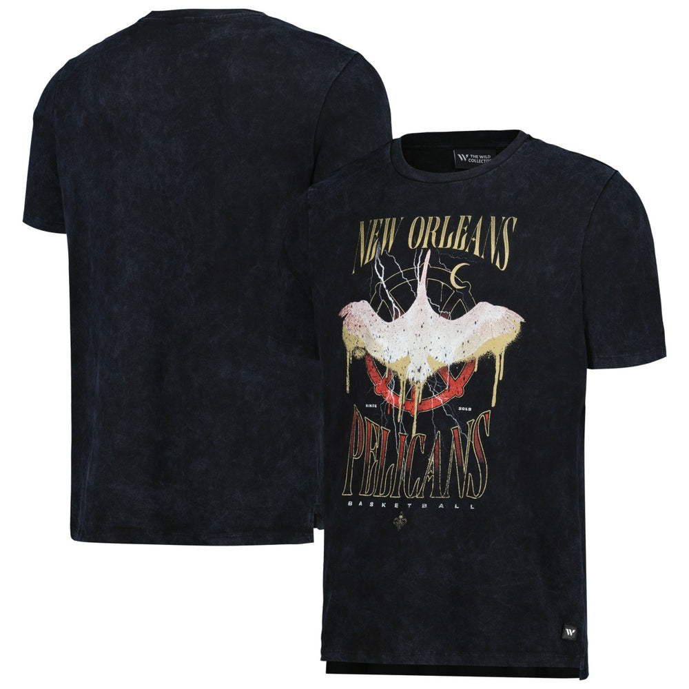 New Orleans Pelicans The Wild Collective Unisex Tour Band T-Shirt Black - NBA
