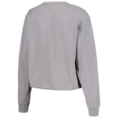Phoenix Suns The Wild Collective Women's Band Cropped Long Sleeve T-Shirt Gray - NBA