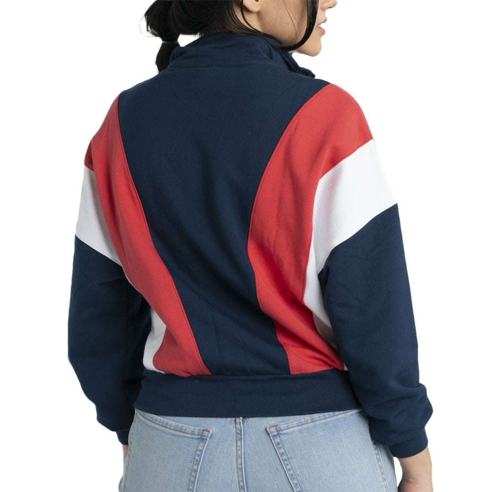 Boston Red Sox Lusso Women's Malia Quarter-Zip Sweatshirt - MLB