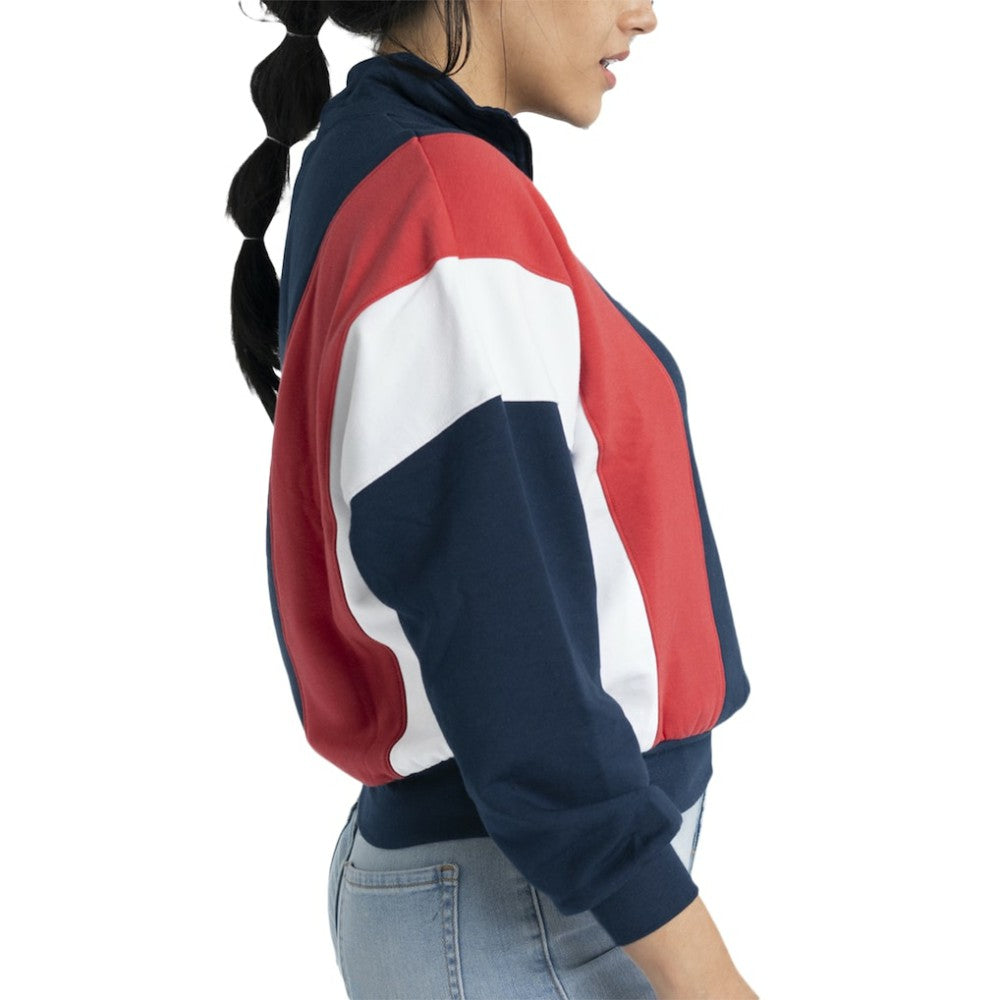 Boston Red Sox Lusso Women's Malia Quarter-Zip Sweatshirt - MLB