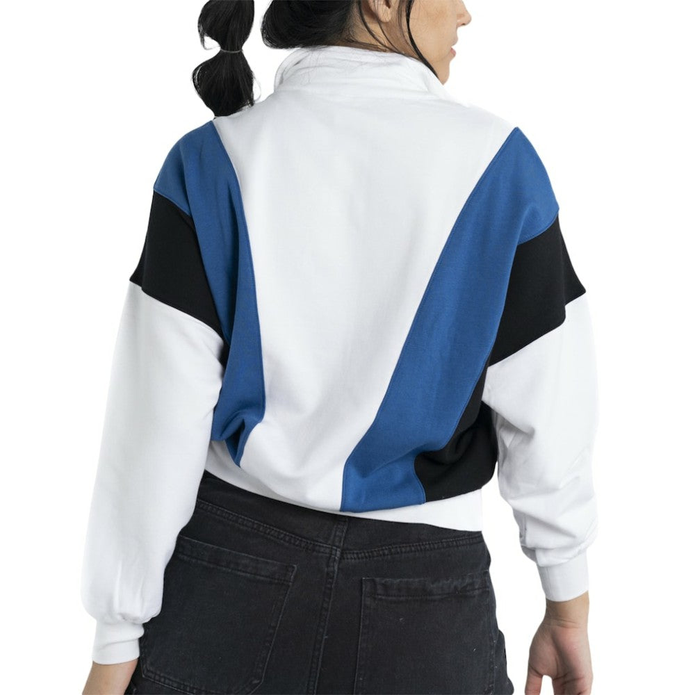 New York Yankees Lusso Women's Malia Quarter-Zip Sweatshirt - MLB
