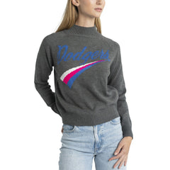 Los Angeles Dodgers Lusso Women's Serena Raglan Pullover Sweater - MLB