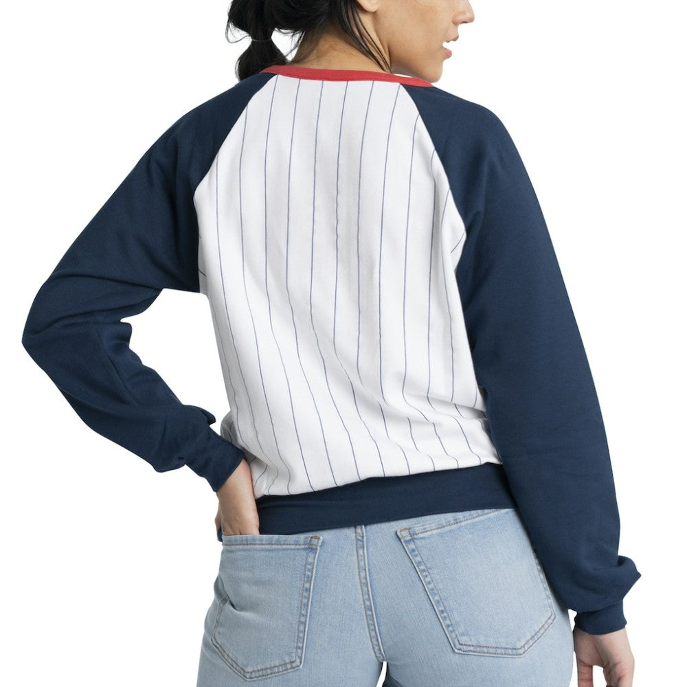 St. Louis Cardinals Lusso Women's Mack Fleece V-Neck Pullover Top - MLB