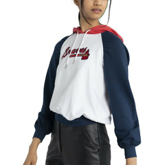 Atlanta Braves Lusso Women's Marlowe Tri-Blend Raglan Pullover Hoodie - MLB