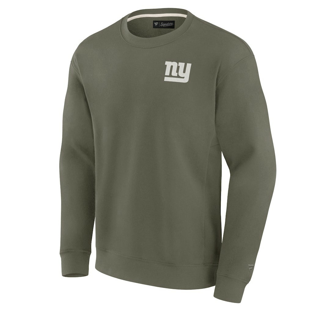 New York Giants Unisex Elements Super Soft Pullover Sweatshirt Olive | Fanatics